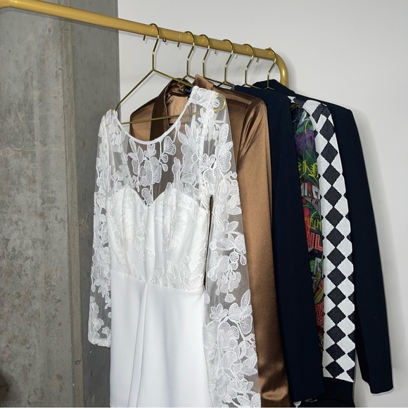 Lulus White Write Your Own Romance White Embroidered Long Sleeve Romper - Picture 8 of 13